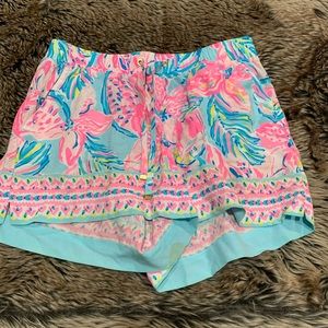 Lilly Pulitzer Katia Short with Pocket in Blue Ibiza Gimme the Juice Size XS